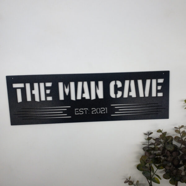 personalised man cave sign, laser cut man cave sign