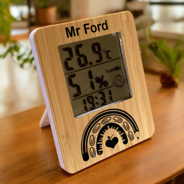 Personalised teacher gifts, teacher clock