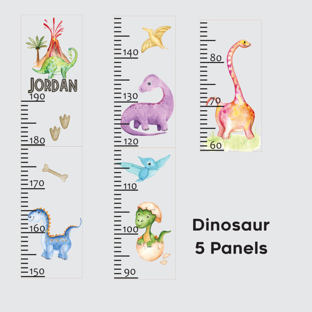 Dinosaur Height Chart Chain Valley Gifts