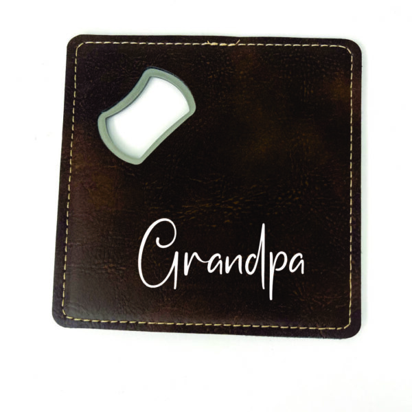 personalised coaster, personalised bottle opener