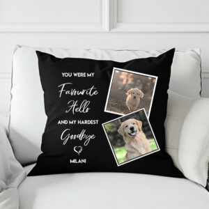 pet memorial cushion, pet memorial pillow