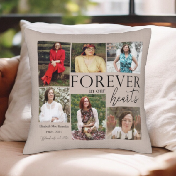 memorial cushion, sympathy gift