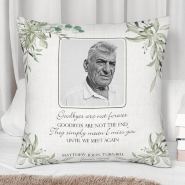 memorial cushion, sympathy gift