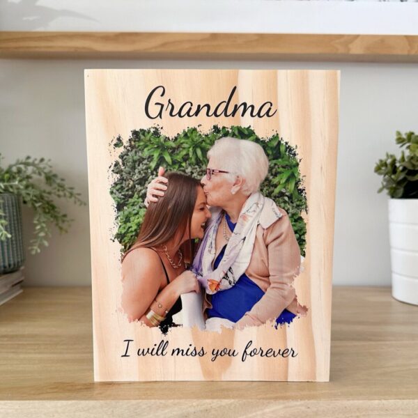 Memorial photo block, sympathy gift