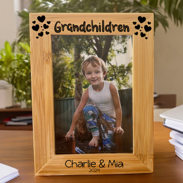 personalised photo frame. fathers day gift