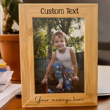 personalised photo frame. fathers day gift